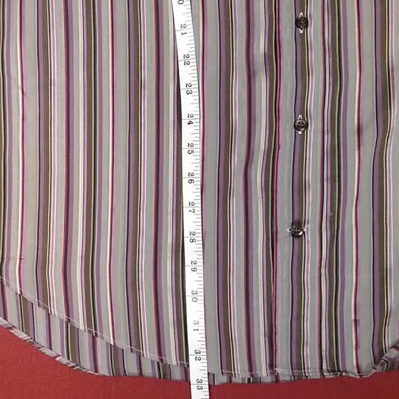 Etro Multicolor  Made In Italy Striped Casual Button Down Shirt - Picture 6 of 8